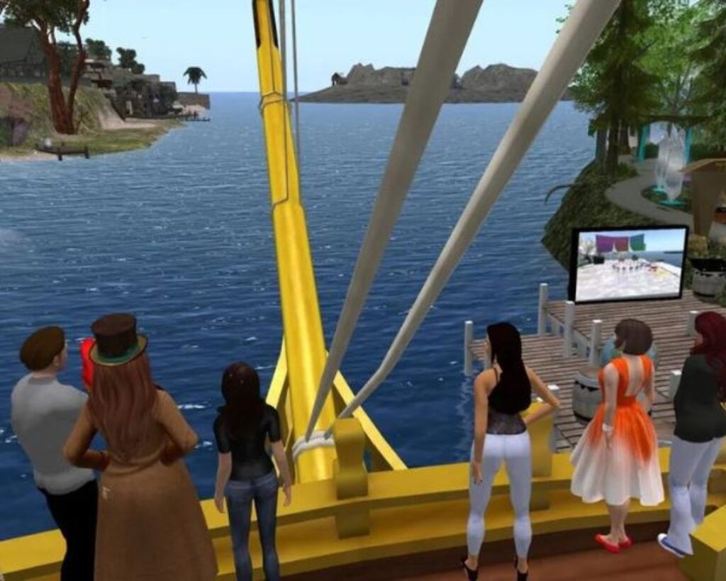 online virtual worlds like second life